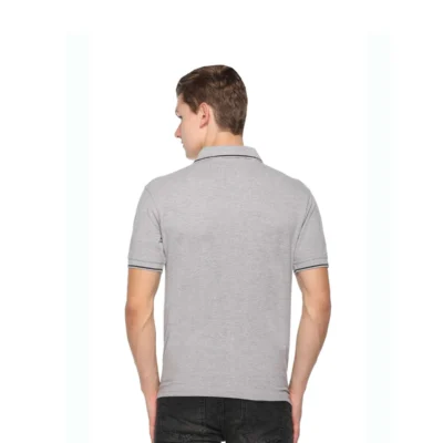 Buy Highline Polo T-Shirt in Grey and Black in bulk for Corporate Gifting | Corporate Gyft