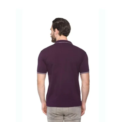 Buy Highline Polo T-Shirt in Purple and White in bulk for Corporate Gifting | Corporate Gyft