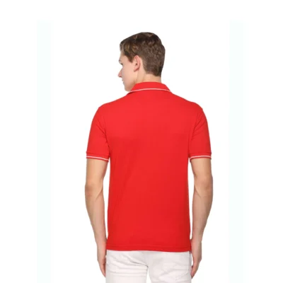 Buy Highline Polo T-Shirt in Red and White in bulk for Corporate Gifting | Corporate Gyft