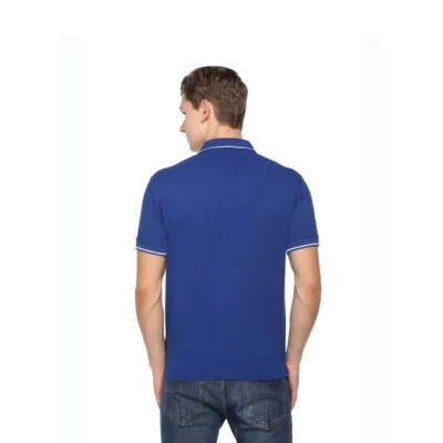 Buy Highline Polo T-Shirt in Royal Blue and White in bulk for Corporate Gifting | Corporate Gyft