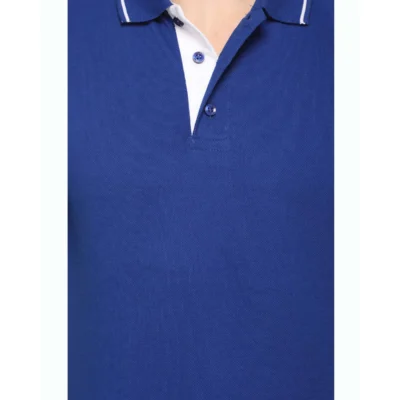 Buy Highline Polo T-Shirt in Royal Blue and White in bulk for Corporate Gifting | Corporate Gyft