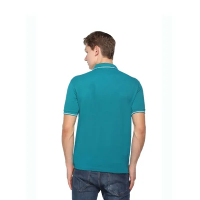 Buy Highline Polo T-Shirt in Coral Green and White in bulk for Corporate Gifting | Corporate Gyft