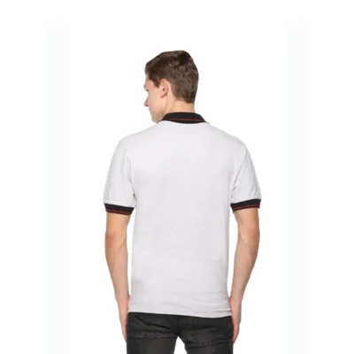 Buy Highline Polo T-Shirt in White and Black in bulk for Corporate Gifting | Corporate Gyft