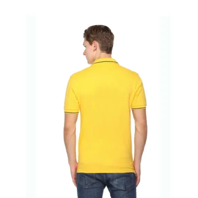 Buy Highline Polo T-Shirt Yellow - Black in bulk for Corporate Gifting | Corporate Gyft