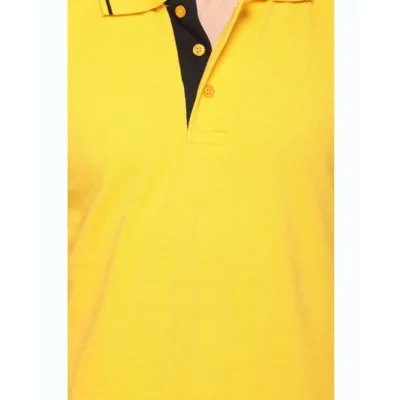 Buy Highline Polo T-Shirt Yellow - Black in bulk for Corporate Gifting | Corporate Gyft