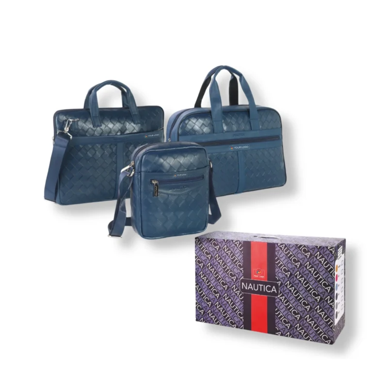 Buy Nautica 3-in-1 Travel Set - Blue in bulk for Corporate Gifting | Corporate Gyft