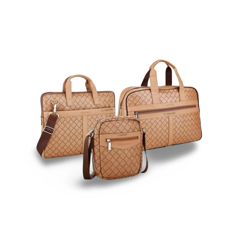 Buy Nautica 3-in-1 Travel Set - Beige in bulk for Corporate Gifting | Corporate Gyft