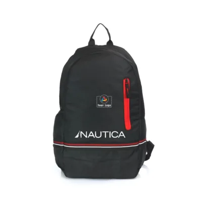 Buy Nautica Unisex Laptop Backpack - Black in bulk for Corporate Gifting | Corporate Gyft