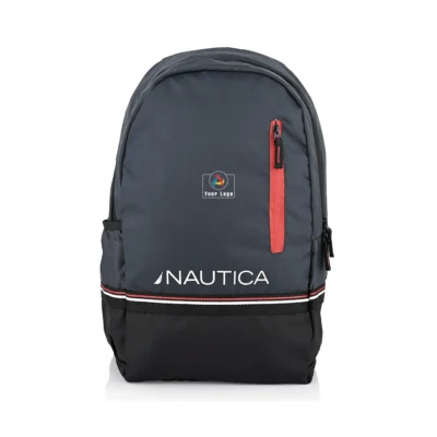 Buy Nautica Unisex Laptop Backpack - Grey in bulk for Corporate Gifting | Corporate Gyft