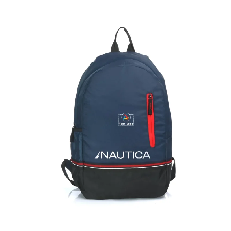 Buy Nautica Unisex Laptop Backpack - Navy Blue in bulk for Corporate Gifting | Corporate Gyft