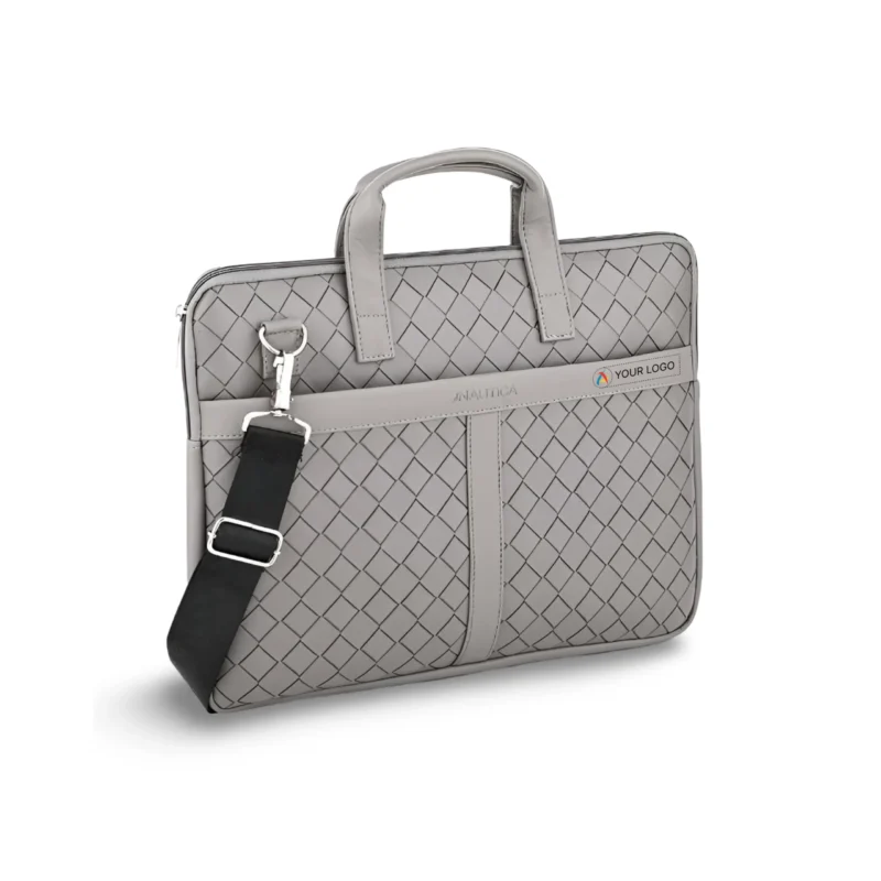 Buy Nautica Unisex Grey Laptop Bag in bulk for Corporate Gifting | Corporate Gyft