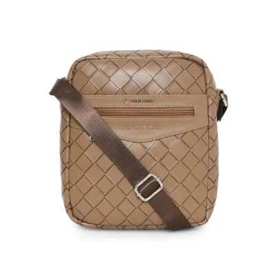 Buy Nautica Beige Laptop and Sling Bag Set in bulk for Corporate Gifting | Corporate Gyft
