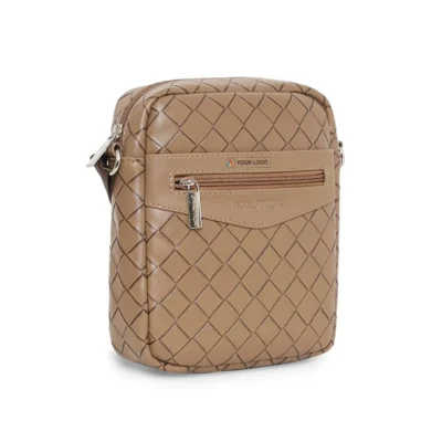 Buy Nautica Beige Laptop and Sling Bag Set in bulk for Corporate Gifting | Corporate Gyft