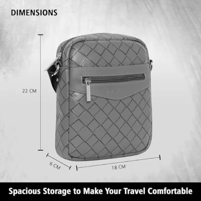 Buy Nautica Everyday Sling Bag - Grey in bulk for Corporate Gifting | Corporate Gyft