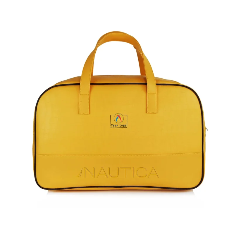Buy Nautica Yellow Duffle Bag for Travel in bulk for Corporate Gifting | Corporate Gyft