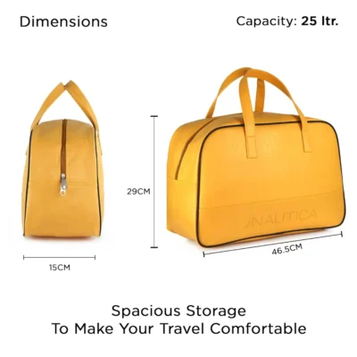 Buy Nautica Yellow Duffle Bag for Travel in bulk for Corporate Gifting | Corporate Gyft