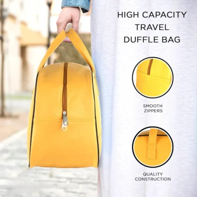Buy Nautica Yellow Duffle Bag for Travel in bulk for Corporate Gifting | Corporate Gyft