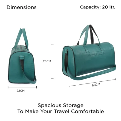 Buy Nautica Duffle Bag for Travel - Dark Green in bulk for Corporate Gifting | Corporate Gyft