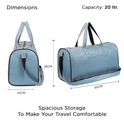Buy Nautica Duffle Bag for Travel - Light Blue in bulk for Corporate Gifting | Corporate Gyft
