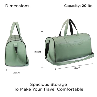 Buy Nautica Duffle Bag for Travel - Light Green in bulk for Corporate Gifting | Corporate Gyft