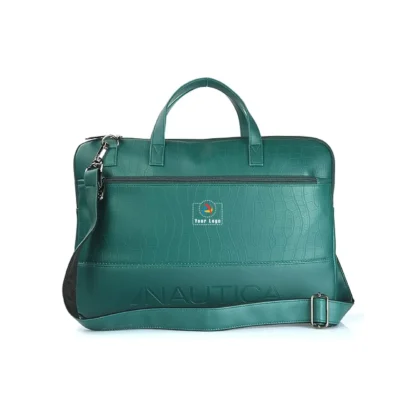 Buy Nautica Padded Laptop Sleeve - Dark Green in bulk for Corporate Gifting | Corporate Gyft