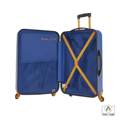 Buy Nautica Expandable Suitcase - Blue in bulk for Corporate Gifting | Corporate Gyft