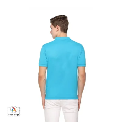 Buy Promo Tees Polo T-Shirt – Light Blue in bulk for Corporate Gifting | Corporate Gyft