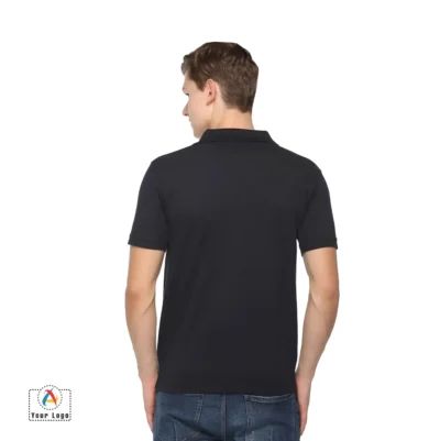 Buy Promo Tees Polo T-Shirt – Black in bulk for Corporate Gifting | Corporate Gyft