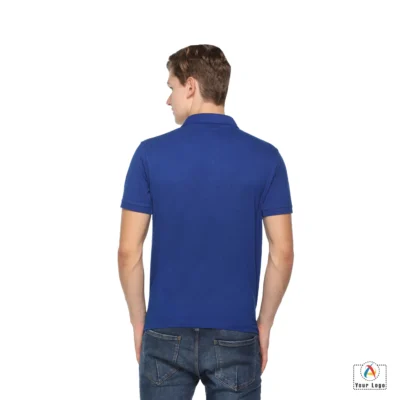 Buy Promo Tees Polo T-Shirt – Blue in bulk for Corporate Gifting | Corporate Gyft