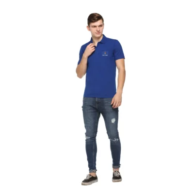 Buy Promo Tees Polo T-Shirt – Blue in bulk for Corporate Gifting | Corporate Gyft