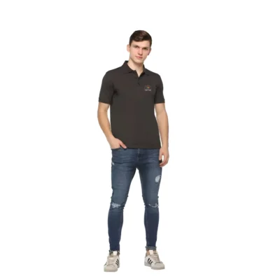 Buy Promo Tees Polo T-Shirt - Charcoal Grey in bulk for Corporate Gifting | Corporate Gyft