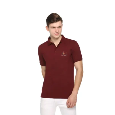 Buy Promo Tees Polo T-Shirt – Maroon in bulk for Corporate Gifting | Corporate Gyft