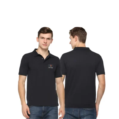 Buy Quata Polo T-Shirt - Navy Blue in bulk for Corporate Gifting | Corporate Gyft