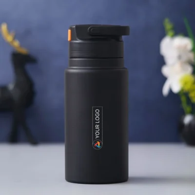Buy Premium Hot and Cold Stainless Steel Bottle - Black in bulk for Corporate Gifting | Corporate Gyft