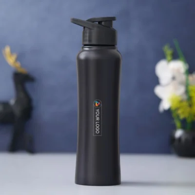 Buy Stainless Steel Curvy Sipper - Black in bulk for Corporate Gifting | Corporate Gyft