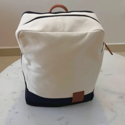 Buy White Essential Backpack in bulk for Corporate Gifting | Corporate Gyft