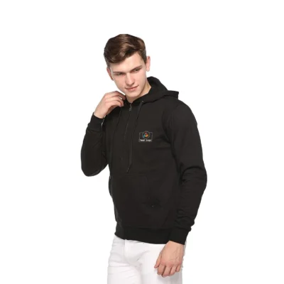 Buy Zero Degree Black Hoodie Sweatshirt in bulk for Corporate Gifting | Corporate Gyft