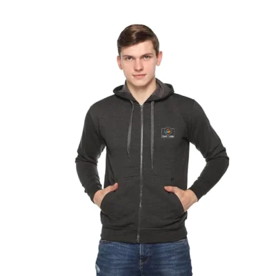 Buy Zero Degree Charcoal Hoodie Sweatshirt in bulk for Corporate Gifting | Corporate Gyft