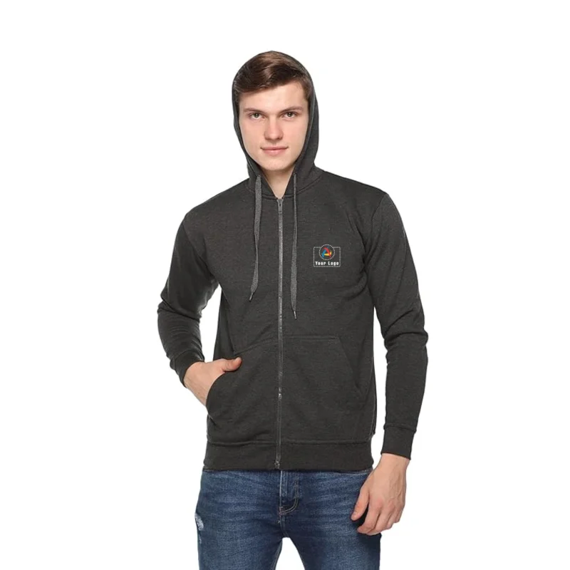 Buy Zero Degree Charcoal Hoodie Sweatshirt in bulk for Corporate Gifting | Corporate Gyft