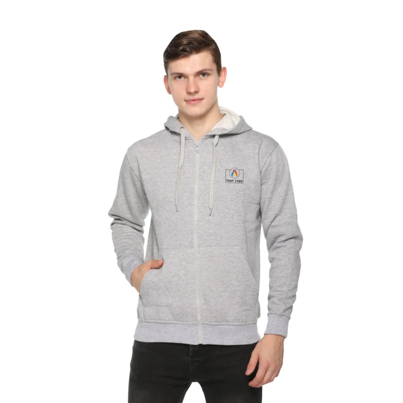 Buy Zero Degree Grey Hoodie Sweatshirt in bulk for Corporate Gifting | Corporate Gyft