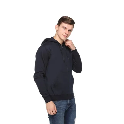 Buy Zero Degree Navy Blue Hoodie Sweatshirt in bulk for Corporate Gifting | Corporate Gyft