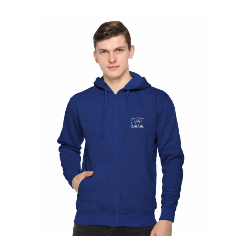 Buy Zero Degree Royal Blue Hoodie Sweatshirt in bulk for Corporate Gifting | Corporate Gyft