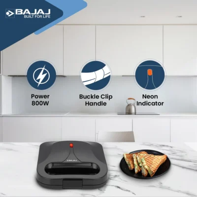 Buy Bajaj Sandwich Griller with Non-Stick Plates in bulk for Corporate Gifting | Corporate Gyft