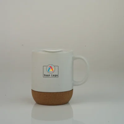 Buy Cera Mug with Cork Base-White in bulk for Corporate Gifting | Corporate Gyft