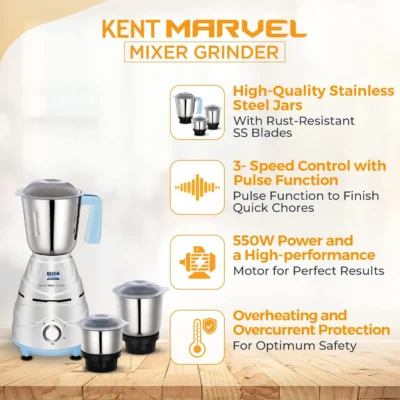 Buy Kent Mixer Grinder with 550W Motor in bulk for Corporate Gifting | Corporate Gyft