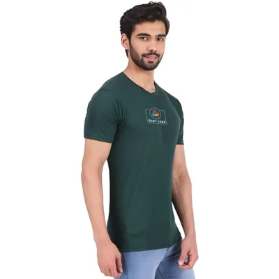 Buy Dri-Fit Round Neck T-Shirt - Bottle Green in bulk for Corporate Gifting | Corporate Gyft