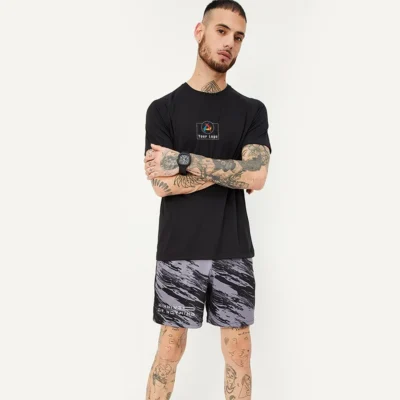 Buy Dri-Fit Round Neck T-Shirt - Black in bulk for Corporate Gifting | Corporate Gyft