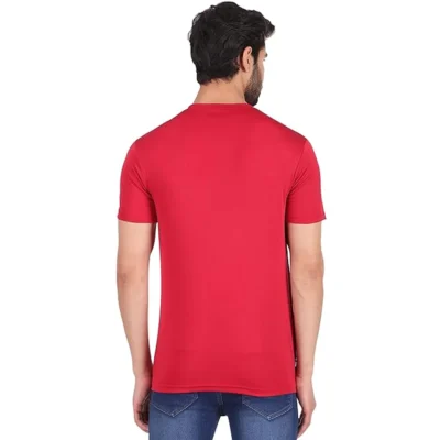 Buy Dri-Fit Round Neck T-Shirt - Red in bulk for Corporate Gifting | Corporate Gyft