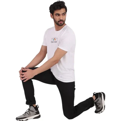 Buy Dri-Fit Round Neck T-Shirt - White in bulk for Corporate Gifting | Corporate Gyft