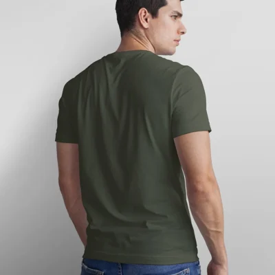 Buy Round Neck T-shirt - Bottle Green in bulk for Corporate Gifting | Corporate Gyft